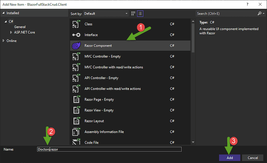 CRUD Operations with Blazor in .NET 6